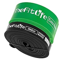 TheFitLife Pull Up Assistance Bands- Resistance Bands for Working Out Black+Green