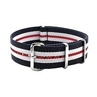 HNS Watch Bands - Choice of Color & Width (18mm,20mm, 22mm,24mm) - Ballistic Nylon Premium Watch Straps