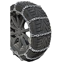 TireChain.com 225/70R-19.5, 225/70-19.5 5.5mm Square Tire Chains, One Pair.