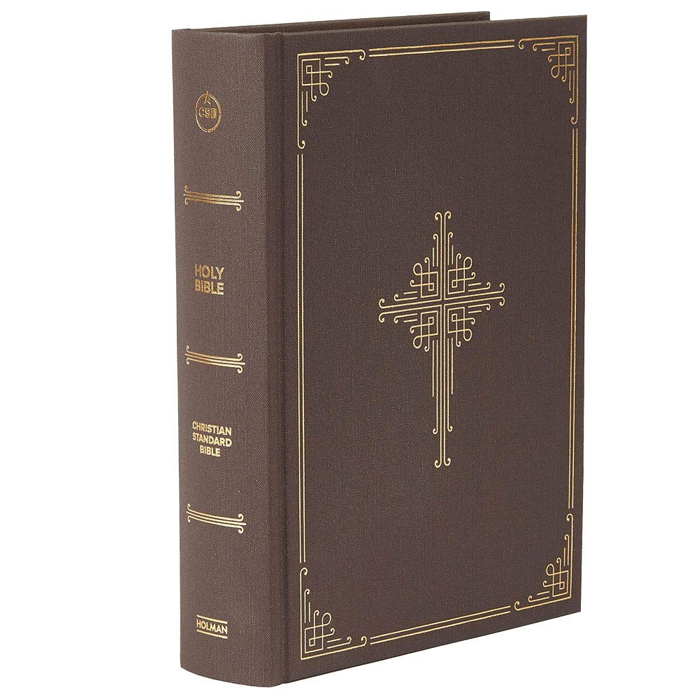 CSB Ancient Faith Study Bible, Brown Cloth Over Board, Black Letter, Church Fathers, Study Notes and Commentary, Articles, Profiles, Easy-to-Read Bible Serif Type