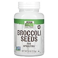 NOW Foods, Broccoli Seeds For Sprouting, Non-GMO Project Verified, 4 Ounces