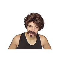 Rubie's mens Big John Wig, Moustache, and Goatee Party Supplies, Multicolor, One Size US