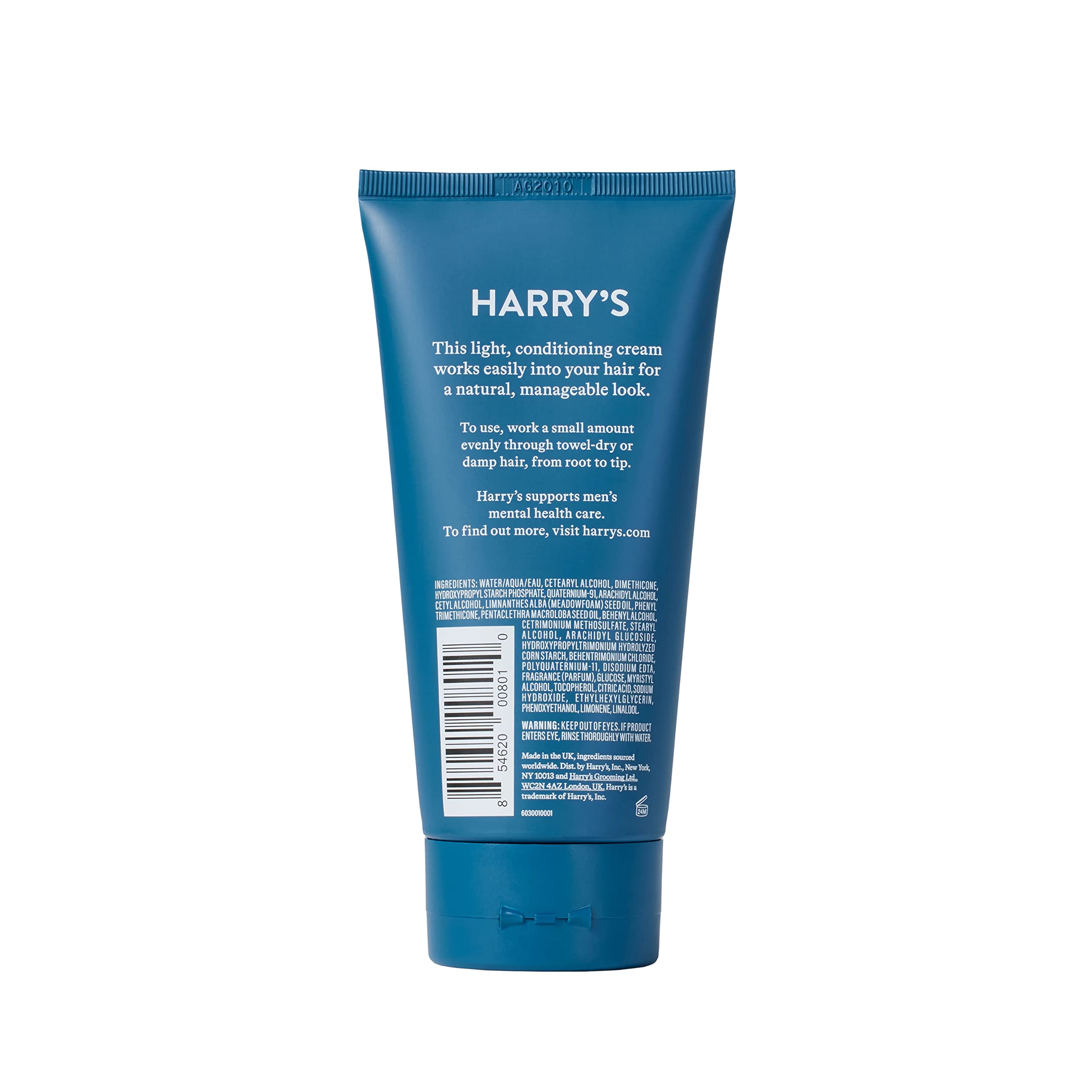 Harry's Hair Taming Cream | Lightweight & Natural Finish | 5.1 Fl Oz, 3 Pack