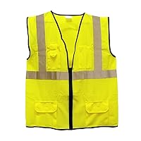 Surveyors Vest, Class 2 Yellow with 2