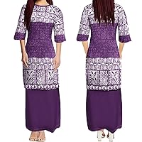 Women's Crewneck Puletasi Casual Full-Length Tailored Berlin Appeal Island Art Dress 2024 New Set Dress