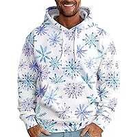 Christmas Clothes For Men Christmas Tree Graphic Drawstring Hoodies Big And Tall Oversized Sweatshirts With Pockets