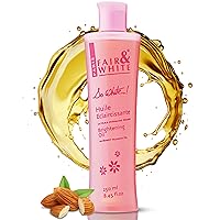 FAIR & WHITE So White Body Oil, 250ml / 8.45fl.oz - with Vitamin E, Almond Oil and 'Lumiskin', Hydrating Formula for Wrinkles, Dryness and Dark Spots