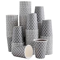 Lamosi Coffee Cups 12OZ 180 Pack, Disposable Coffee Cups, Disposable Cups,12 oz Hot Cups,12 oz Paper Coffee Insulated Cups for Cold Hot Drinks (No Lids)