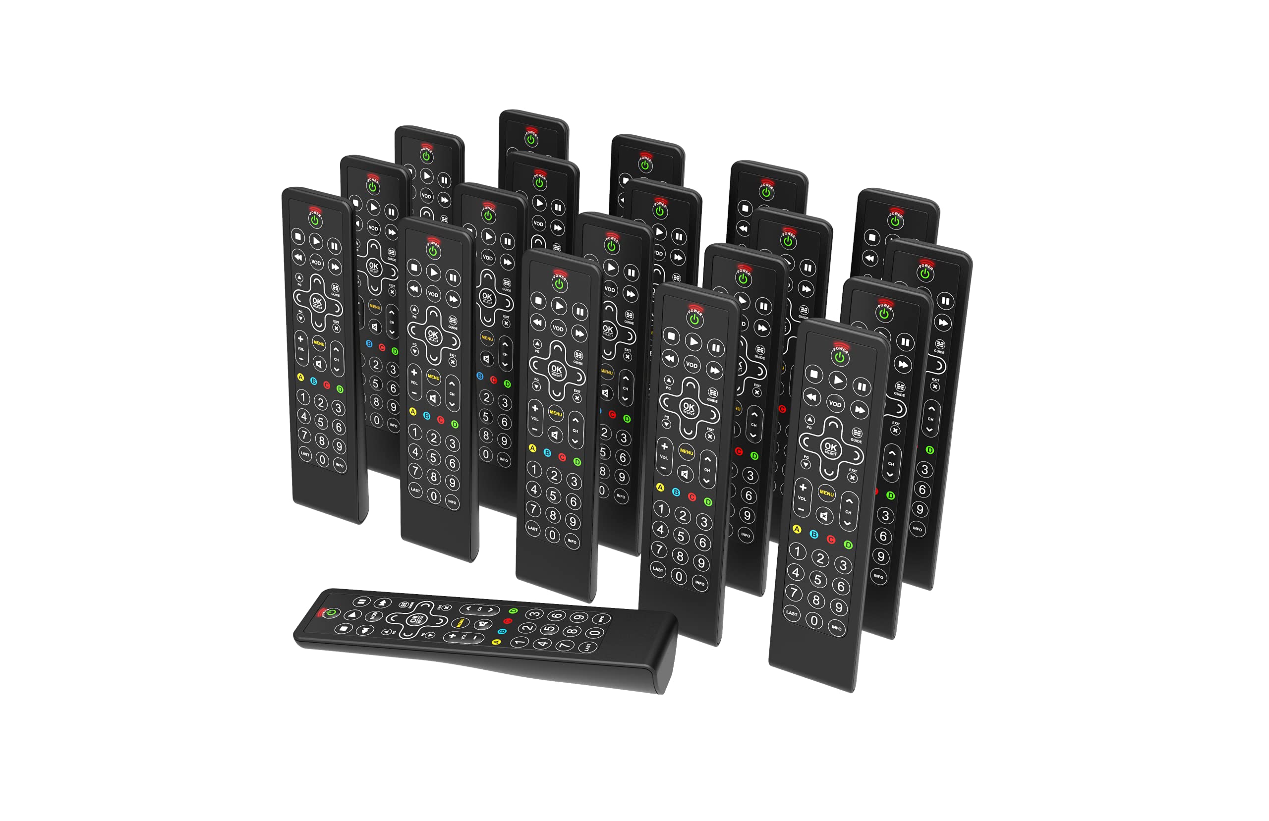 One For All Slate Remote (Packs of 20 Remote Controls), Black, Smal (R18200BB00)