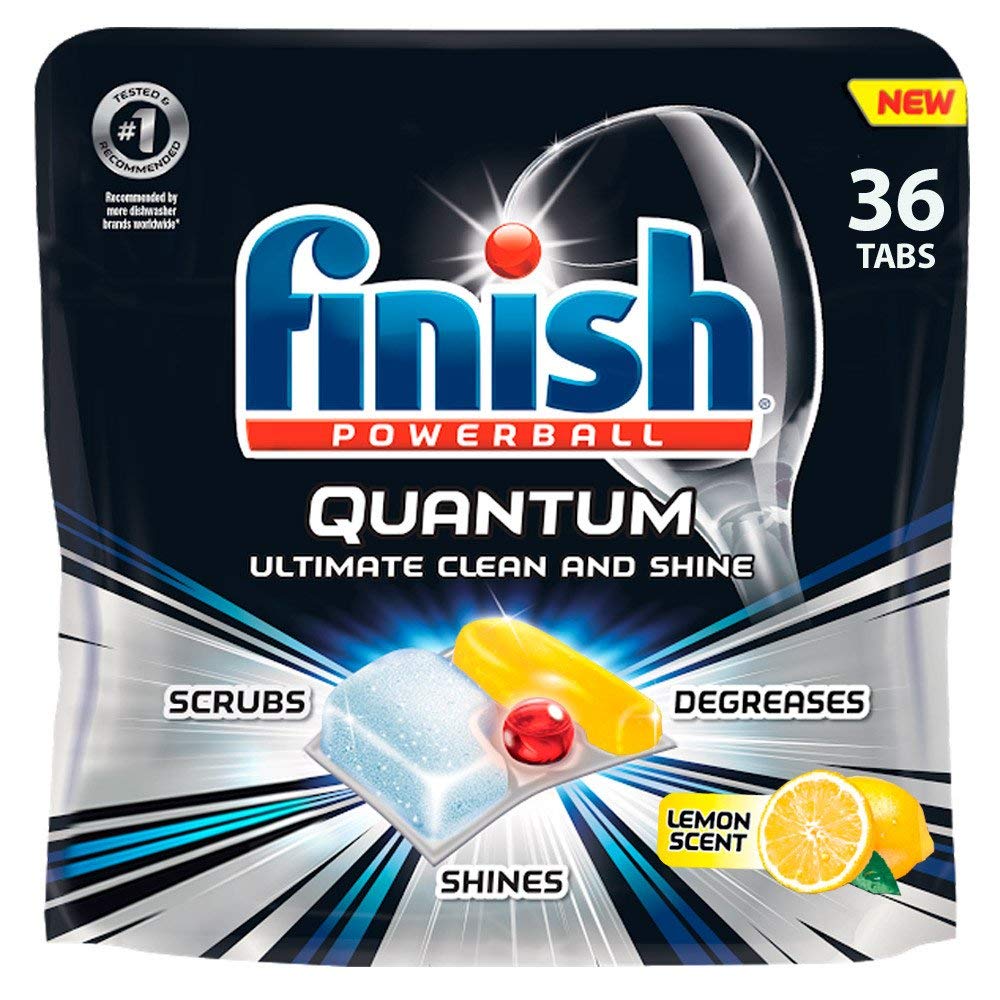 Finish - Quantum - 36ct - Dishwasher Detergent - Powerball - Ultimate Clean & Shine - Dishwashing Tablets - Dish Tabs Limited Edition