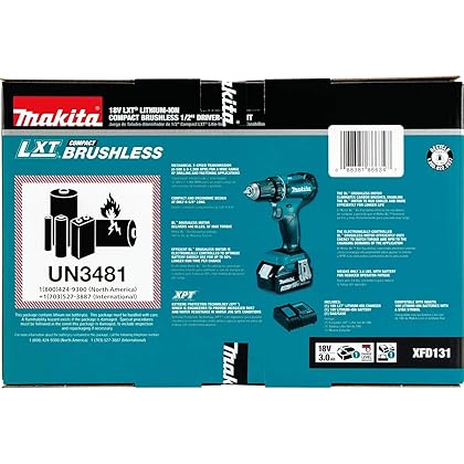 Makita XFD131 18V LXT® Lithium-Ion Brushless Cordless 1/2