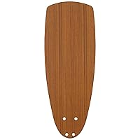 kathy ireland HOME 22-inch Accessory Ceiling Fan Blades, Teak, Indoor, Set of 5 Wood Veneer Blades