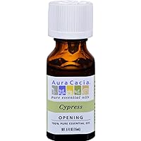Aura Cacia Personal Care Cypress Essential Oil 0.5 Oz. Bottle