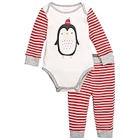 First Impressions Infant Boys Cotton Penguin Bodysuit & Pants Set 2 Piece Set