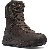 Danner Vital 8” Waterproof Hunting Boots for Men - Abrasion-Resistant Leather & Textile Upper, Shock-Absorbing Footbed & Non Slip Traction Outsole