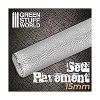 Green Stuff World Rolling Pin Sett Pavement 15mm 2410
