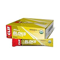 CLIF BLOKS - Margarita Flavor with 3X Sodium - Energy Chews - Non-GMO - Plant Based - Fast Fuel for Cycling and Running - Quick Carbohydrates and Electrolytes - 2.12 oz. (18 Count)