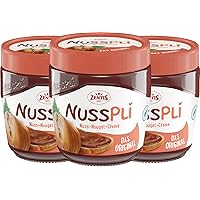 Nusspli Nut Nougat Cream – The Original 3x400g (42.33 Oz) / Zentis, Germany