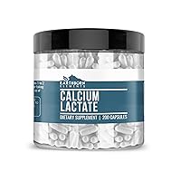 Earthborn Elements Calcium Lactate (200 Capsules) Calcium Supplement