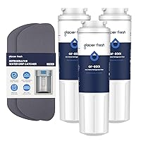 GLACIER FRESH UKF8001 Compatible with Whirlpool Refrigerator Water Filter and Cuttable Refrigerator Drip Catcher