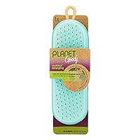 GOODY Planet Detangling Palm Hair Brush - Orange - Detangler Comb for Women,Men,and Kids - Wet or Dry - for Natural,Straight,Thick and Curly Hair - Made with Recycled Ocean-Bound Plastic