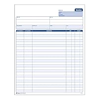 Adams Invoice Unit Set, 8.5 x 11.44 Inch, 2-Part, Carbonless, 100-Pack, White and Canary (NC2812)