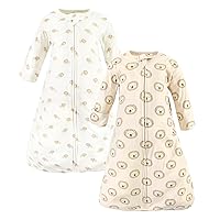 Hudson Baby Unisex Baby Cotton Wearable Sleeping Bag, Sack, Blanket, Brave Lion Long Sleeve, 12-18 Months