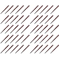 Chopsticks, PBT Resin Coated Chopsticks, Made in Japan, Dishwasher Safe, Hexagonal Sword Carving Chopsticks, Vermilion, 9.4 inches (24.0 cm), Made in Japan (50 Pairs)