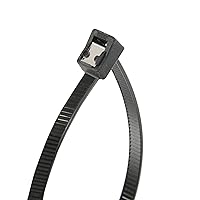 Gardner Bender 45-311UVBSC Nylon Self-Cutting Cable Tie, 11 inch, 50 lb. Tensile, Twist-Off Tail, Zip Tie, 20 Pk., UV Resistant Black