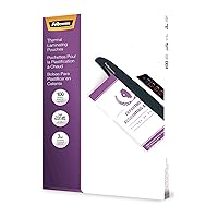 Fellowes, Hot Laminating Pouches, 3 Mil, Legal Size, 100 per Pack (52455)