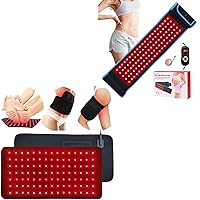 Red Light Therapy Blet, Infrared Light Therapy Pad Wrap for Body Pain Relief Wearable for Waist Back Stomach Muscle Repair, Decrease Inflammation, Speed Healing LED 660nm&850nm with Timer, Idea Gift