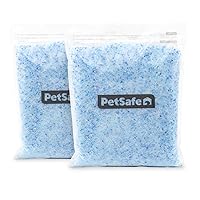 ScoopFree Premium Blue Non-Clumping Crystal Cat Litter, Lightly Scented Litter – Superior Odor Control – Low Tracking for Less Mess – Lasts Up to 1 Month, 8.6 lbs total (2 Pack of 4.3 lb bags)
