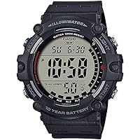 Casio AE-1500WH-1AV Standard Digital Men's Watch, Genuine Box, Overseas Model, Black