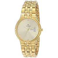 Titan Karishma Analog Gold Dial Men's Watch