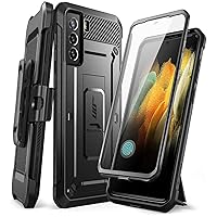 SUPCASE Unicorn Beetle Pro Series Case Designed for Samsung Galaxy S21 FE 5G (2022 Release), Full-Body Dual Layer Rugged Holster & Kickstand Case With Built-in Screen Protector (Black)