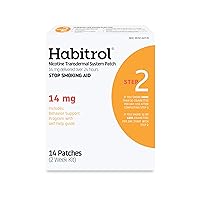 Habitrol Nicotine Transdermal System Patch | Stop Smoking Aid | Step 2 (14 mg) | 14 Patches (2 Week Kit) | Packaging May Vary
