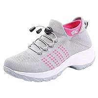 Stretch Cushion Shoes for Women Orthopedic Sneakers Breathable Trainers Athletic Shoe Thick Bottom Purple
