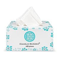 Charlie Banana Baby Disposable Cloth Diaper Liners and Baby Wipes, Unscented, 100-Pack
