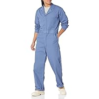 Red Kap Men's Snap Front Cotton Coverall, Oversized Fit, Long Sleeve