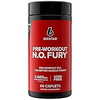 Nitric Oxide Supplement Nitric Oxide Fury Pre-Workout Pre Workout Nitric Oxide Pills for Men & Women Sports Nutrition Pre-Workout Products Nitric Oxide Pre Workout Pills, 60 Count