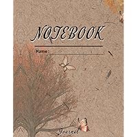 Autumn Journal Notebook : Personalized Name Journal for Autumn| Personalized Journal For Girls, Paperback | 7.5x9.25 Inches , 120 pages