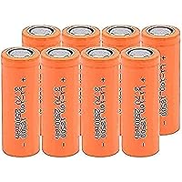 KNOXS Cycle Ni-Mh Pre-Charged Rechargeable Batteries3.7V 18500 2500 Mah Lithium Ion Battery for Power Bank Backup Power Lithium Batteries 8 Pieces
