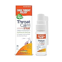 Boiron ThroatCalm Spray for Soothing Sore Throat Relief - Plant-Powered with Echinacea – Natural, Mint-Like Herbal Flavor - Non-Numbing & Benzocaine-Free - .68 Fl Oz