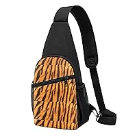 Tiger Stripe Camo Crossbody Chest Bag, Casual Backpack, Small Satchel, Multi-Functional Travel Hiking Backpacks