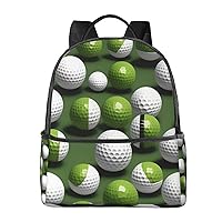 Golf Ball Print Fashion Shoulder Bag,Travel Bag Casual Daypack,Sports Backpacks