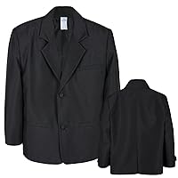 Boy Infant Kid Teen Formal Wedding Party Church Blazer Black Jacket Coat sz S-20