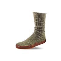 Acorn Mens and Womens Original Slipper Socks - Cloud Cushion, Ragg Wool, Moisture-Wicking, Suede Sole