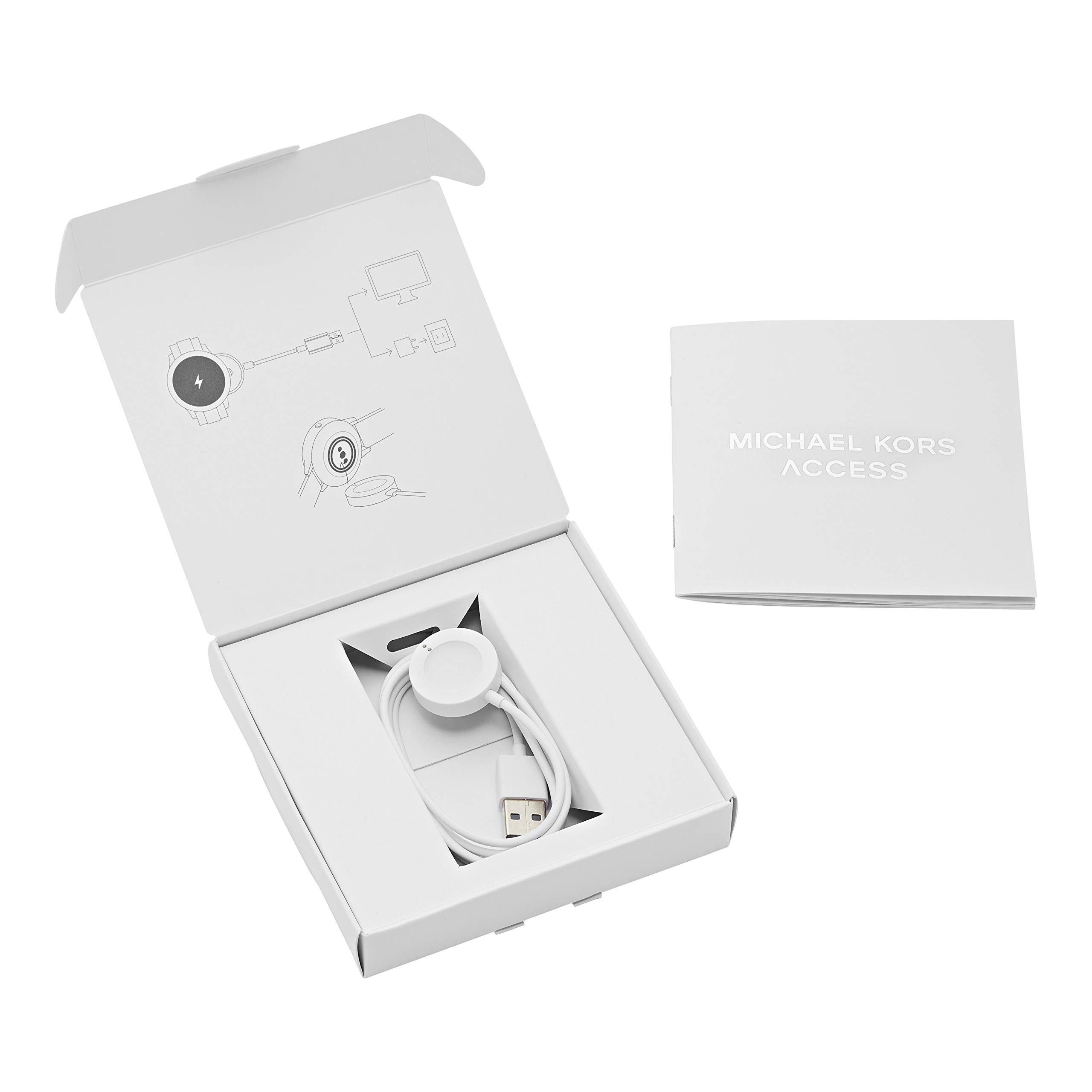 Michael Kors Access Smartwatch Charger - White (Model: MKT0002) Compatible with Gen 4 MKGO, Gen 4 Runway, Gen 4 Sofie, Gen 5 Lexington and Gen 5 Bradshaw