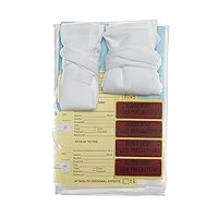 Medline Adult Shroud Pack with ID Tags, Size XL, 72