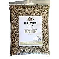 Unroasted Brazilian Coffee | Direct Trade | Unroasted Coffee Beans for Roasting | Non GMO Arabica Coffee | Single Origin, Farm Fresh Gourmet Coffee | 2 LB Bag